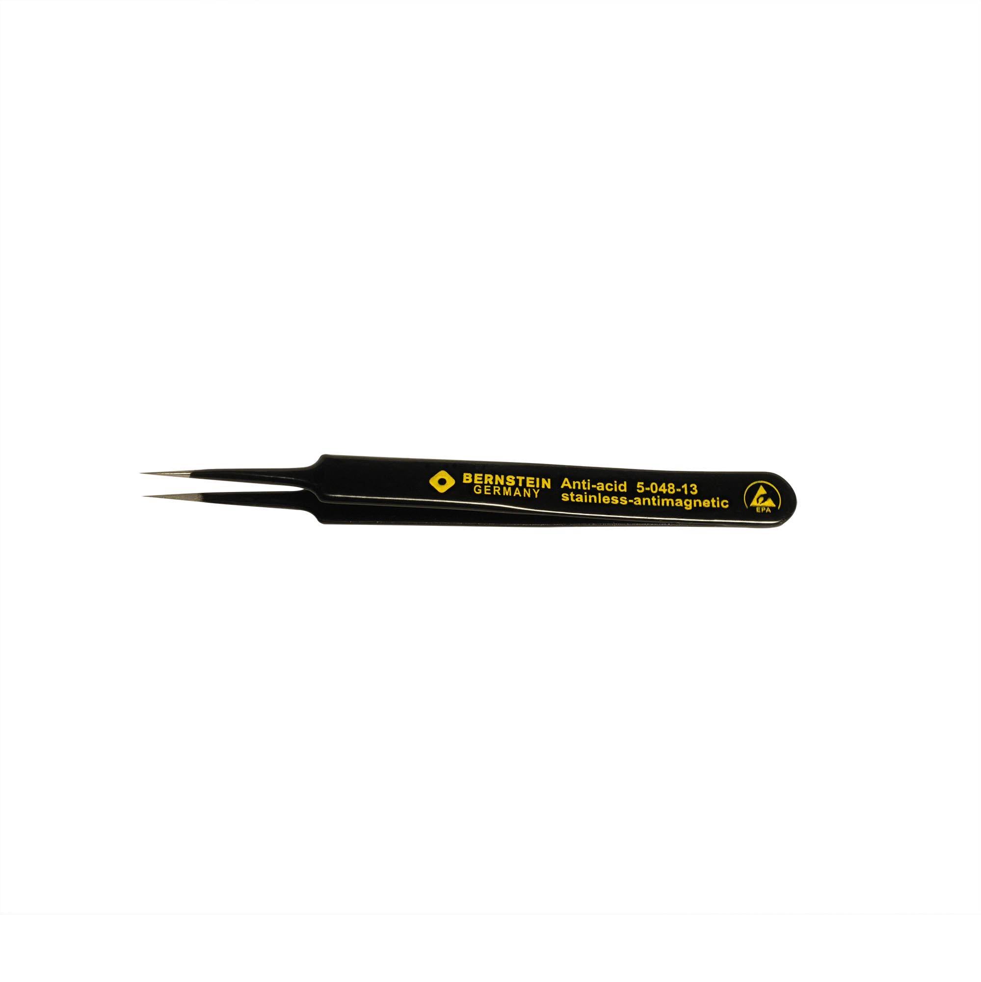 BERNSTEIN Tools for Electronics 5-048-13 SMD-Pinzette 5 SA Super-spitz 110 mm