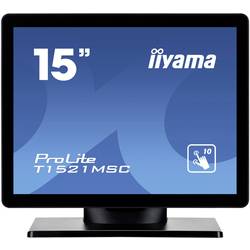 Image of Iiyama T1521MSC-B1 Touchscreen-Monitor EEK: E (A - G) 38.1 cm (15 Zoll) 1024 x 768 Pixel 4:3 8 ms VGA, USB TN LED