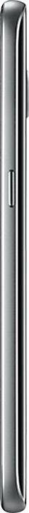 Schmales, silbernes Smartphone im Profilansicht, zeigt schlankes Design und glatte Oberfläche.