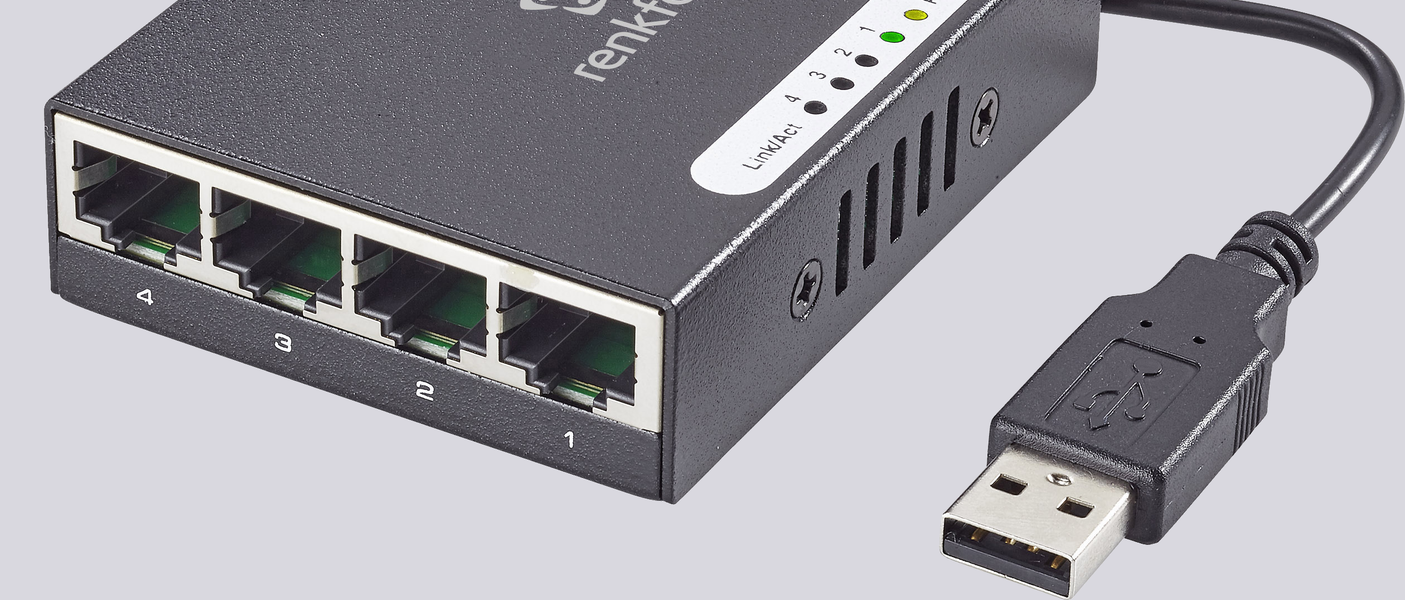 Netzwerkswitch mit USB Stromversorgung
