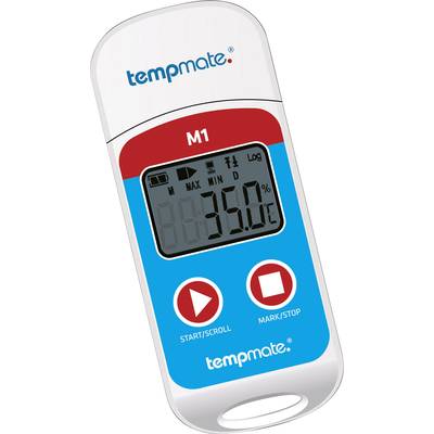 tempmate 200100 M1 Temperatur-Datenlogger  Messgröße Temperatur -30 bis +70 °C        PDF Funktion