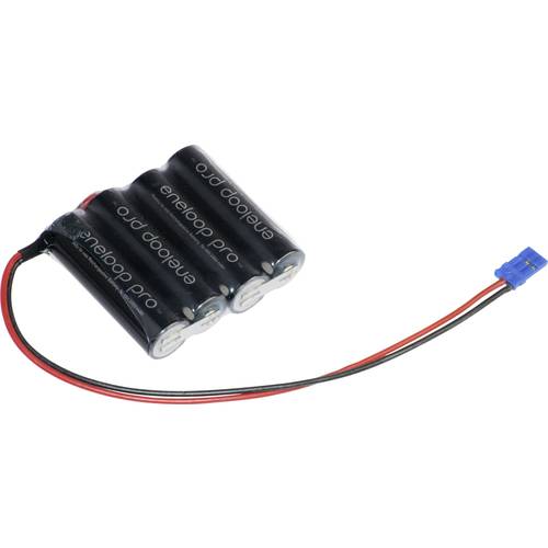 Panasonic eneloop Pro F1x4 Graupner Akkupack 4x Mignon (AA) Kabel, Stecker NiMH 4.8 V 2450 mAh