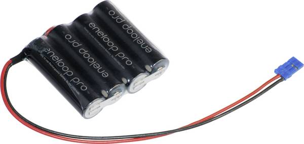 Panasonic eneloop Pro F1x4 Graupner Akkupack 4x Mignon (AA) Kabel, Stecker NiMH 4.8 V 2450 mAh