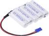 Panasonic eneloop Reihe F1x5 Graupner Akkupack 5x Mignon (AA) Kabel, Stecker NiMH 6 V 1900 mAh