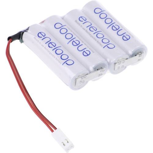 Panasonic eneloop Reihe F1x4 Futaba Akkupack 4x Mignon (AA) Kabel, Stecker NiMH 4.8 V 1900 mAh