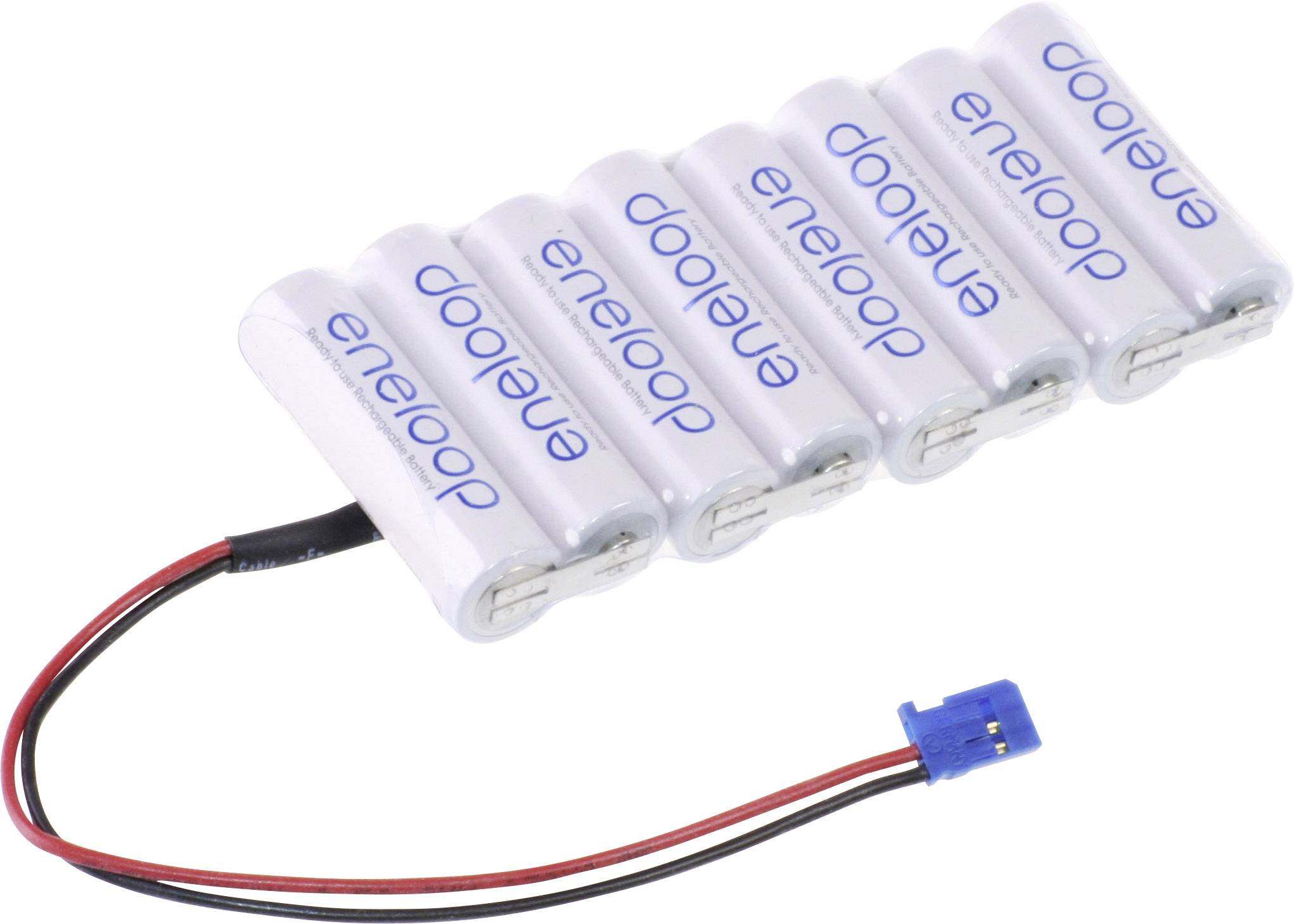Panasonic eneloop Reihe F1x8 Futaba Accupack Aantal cellen: 8 Batterijgrootte: AA (penlite) Kabel, Stekker NiMH 9.6 V 1900 mAh