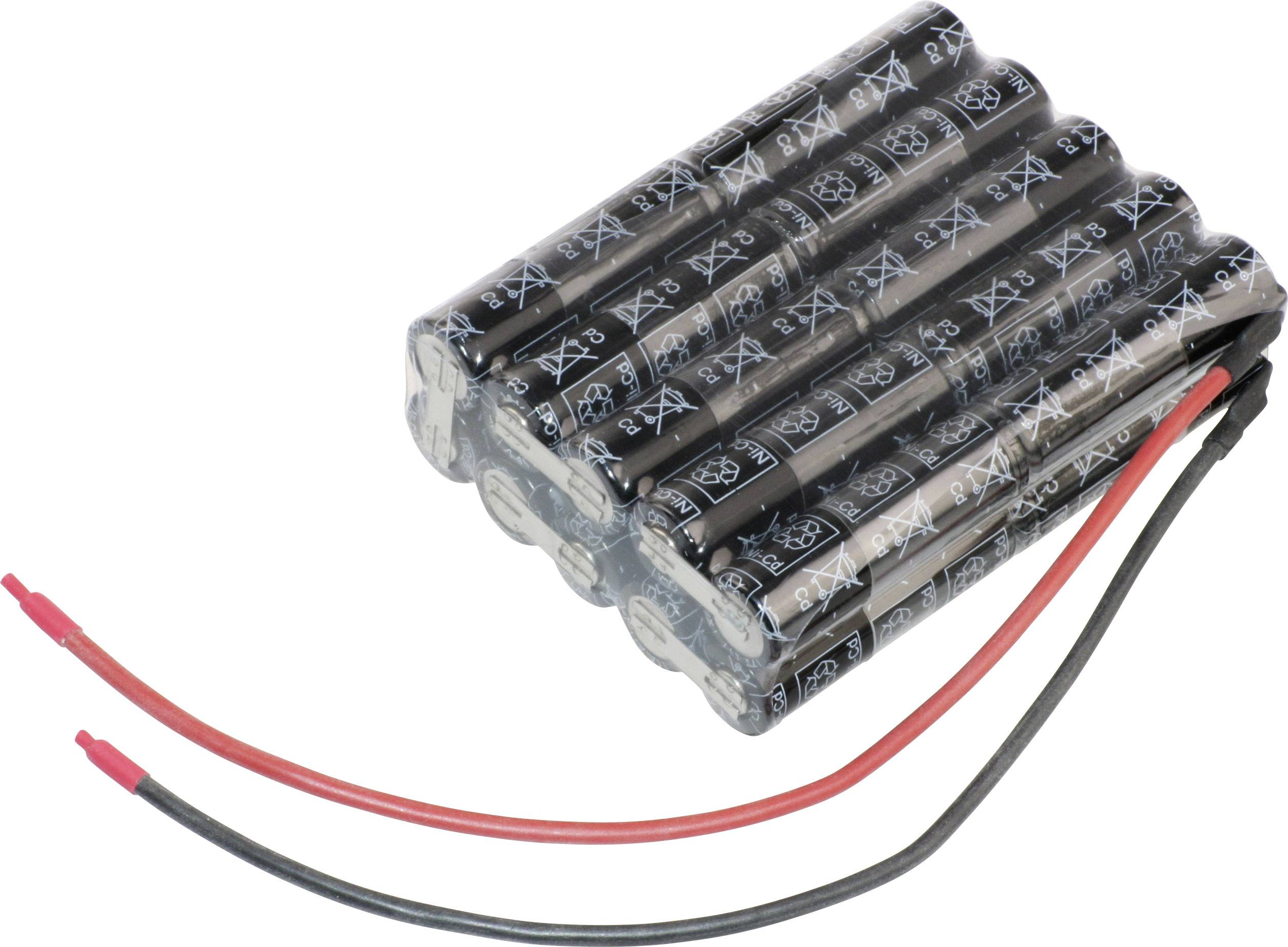 Panasonic Würfel F2x5x2 Akkupack 20x Mignon (AA) Kabel NiCd 24 V 600 mAh