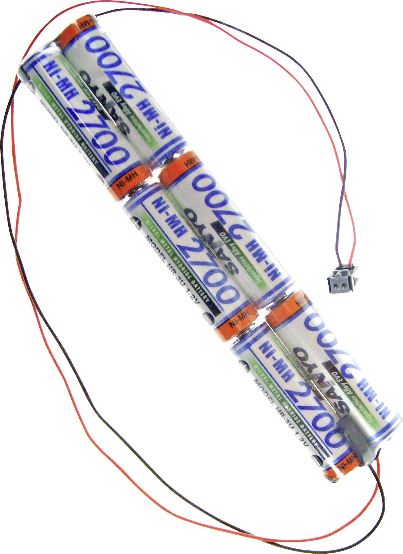 Panasonic Inline L2x3 MPX Accupack Aantal cellen: 6 Batterijgrootte: AA (penlite) Kabel, Stekker NiMH 7.2 V 2700 mAh