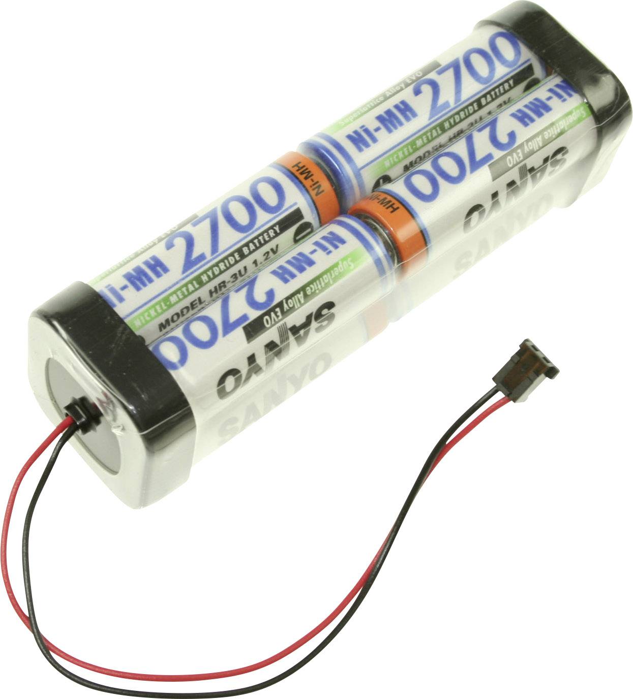 Panasonic Doppelwürfel F2x2x2 Graupner Akkupack 8x Mignon (AA) Kabel, Stecker NiMH 9.6 V 2700 mAh