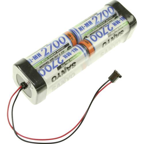 Panasonic Doppelwürfel F2x2x2 Graupner Akkupack 8x Mignon (AA) Kabel, Stecker NiMH 9.6 V 2700 mAh