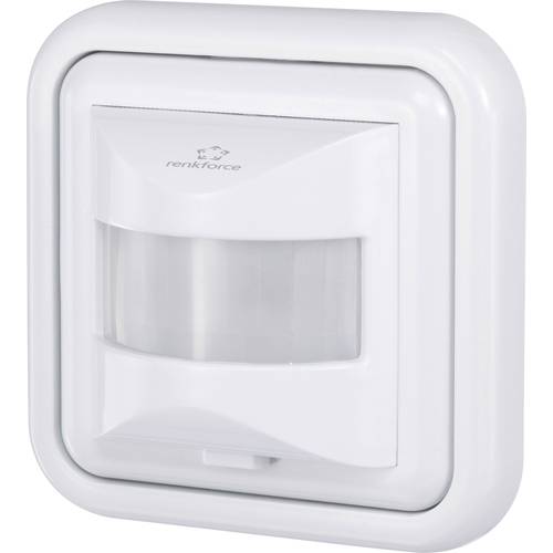 Renkforce 4016139070186 Unterputz PIR-Bewegungsmelder 160 ° Relais Weiß IP20