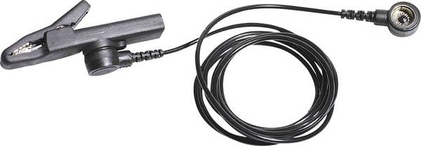 BERNSTEIN Tools for Electronics 9-343 ESD-Erdungskabel   1.50 m Druckknopf 10 mm, Krokodilklemme