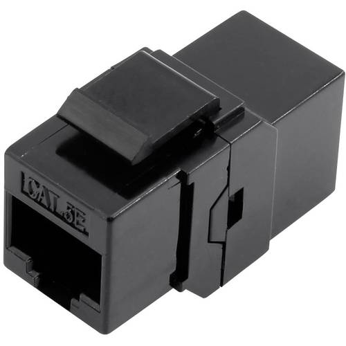 TRU COMPONENTS 93013c1176 RJ45 Doppelkupplung 1425900 Adapter, gerade Schwarz 1 St.