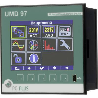 PQ Plus UMD 97E Digitales Einbaumessgerät Universalmessgerät - Schalttafeleinbau - UMD Serie  Ethernet - RS485 - 512MB S