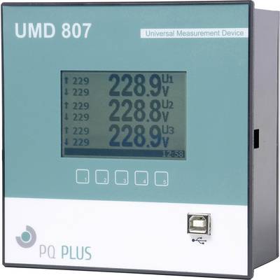 PQ Plus UMD 807EL  Universalmessgerät - Schalttafeleinbau - UMD Serie  Ethernet - 512MB Speicher  