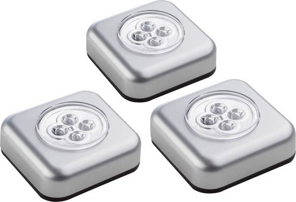 Müller-Licht 400136  Mobile Kleinleuchte 3er Set  LED Silber
