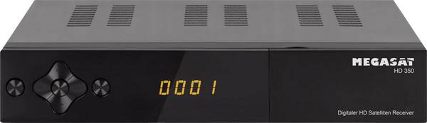 MegaSat HD 350 HD-SAT-Receiver Einkabeltauglich, Front-USB Anzahl Tuner: 1
