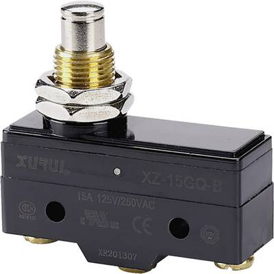TRU COMPONENTS XZ-15GQ-B Mikroschalter 250 V/AC 15 A 1 x Ein/(Ein) tastend 1 St.