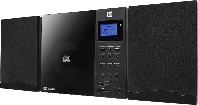 stereoanlage dual dab 102 aux cd sd usb wandmontage schwarz kaufen