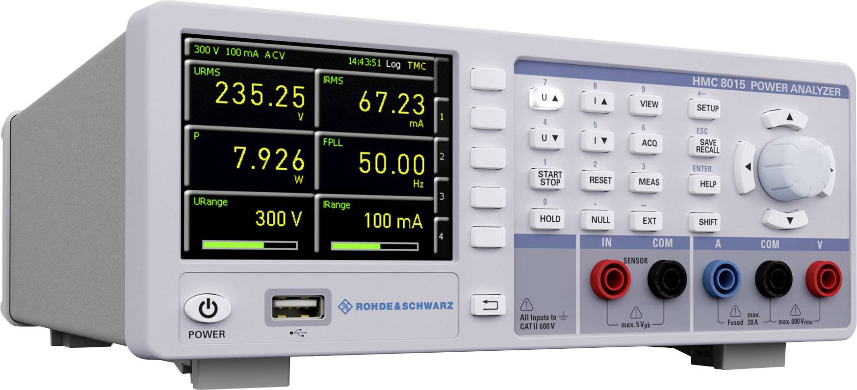 ROHDE & SCHWARZ HMC8015-G Leistungsanalysator Rohde &Schwarz HMC8015-G mit GPIB-Schnittstelle, 35