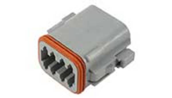 TE Connectivity DT06-08SA Rundstecker Buchse, gerade Gesamtpolzahl: 8 Serie (Rundsteckverbinder): DT 1 St.