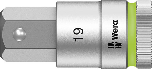 Wera 8740 C HF 05003829001 Innen-Sechskant Steckschlüssel-Bit-Einsatz Haltefunktion 19 mm  19 mm   1/2" (12.5 mm)