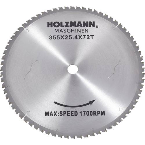 Holzmann Maschinen MKS355SB MKS355SB Hartmetall Kreissägeblatt 355 x 25.4 mm Zähneanzahl: 72 1 St.