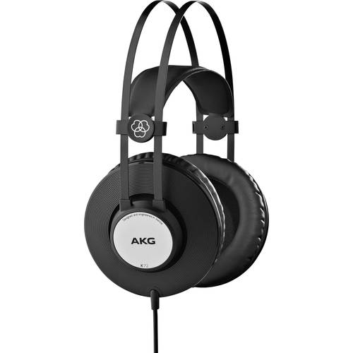 AKG Harman K72 Over Ear Kopfhörer kabelgebunden Schwarz, Silber Studio