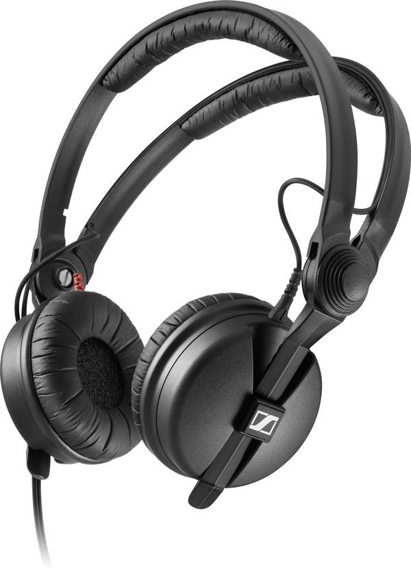 Sennheiser HD 25  On Ear Kopfhörer kabelgebunden  Schwarz  Schwenkbare Ohrmuscheln DJ