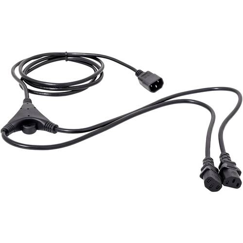 HAWA 1008272 Kaltgeräte Y-Kabel Schwarz 2.35 m