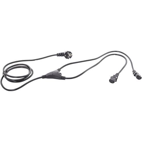 HAWA 1008274 Kaltgeräte Y-Kabel Schwarz 2.35 m