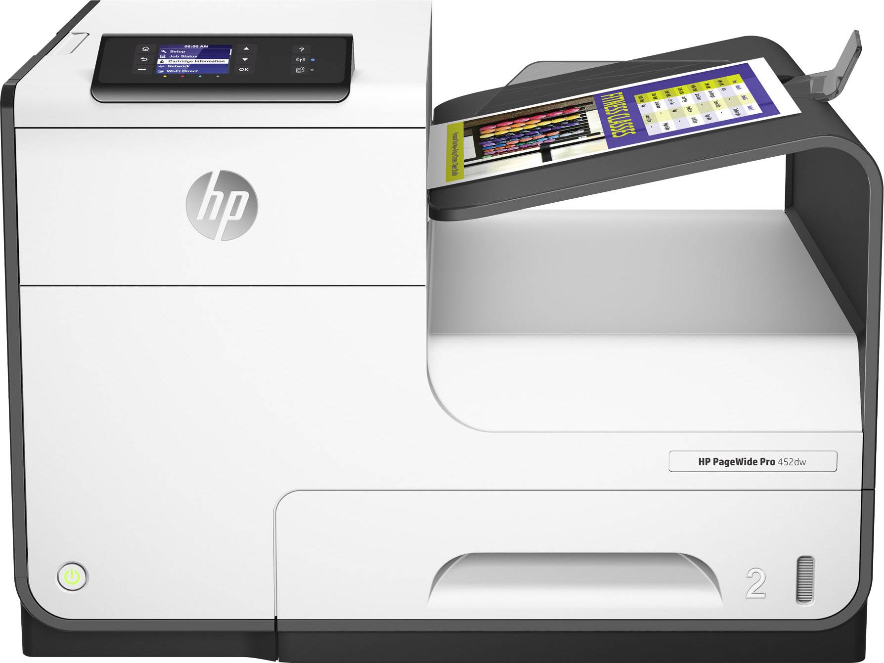 HP PageWide Pro 452dw - Drucker - Farbe - Duplex - seitenbreite Palette - A4/Legal - 1200 x 1200 dpi - bis zu 55 Seiten/-0