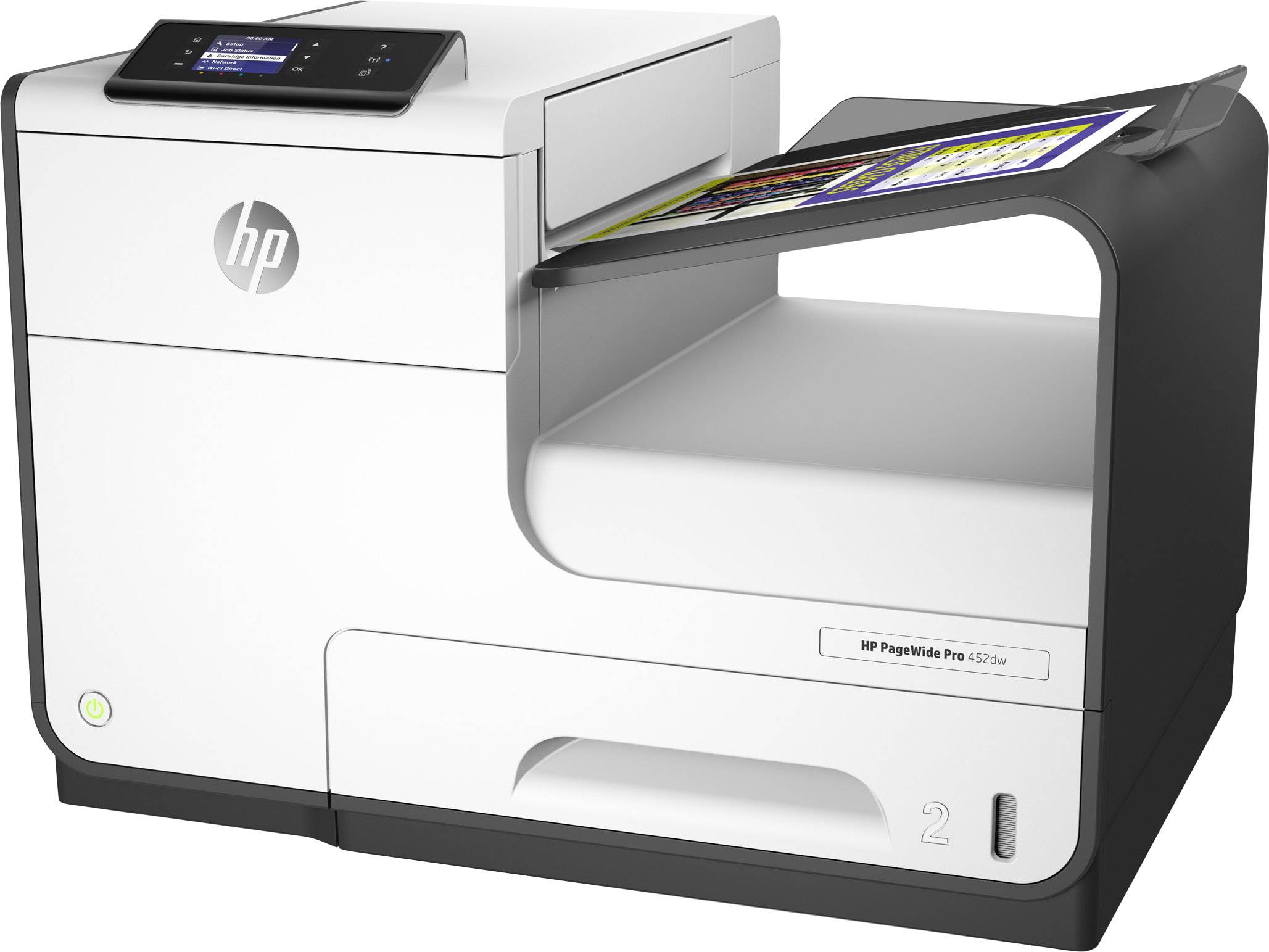 HP PageWide Pro 452dw - Drucker - Farbe - Duplex - seitenbreite Palette - A4/Legal - 1200 x 1200 dpi - bis zu 55 Seiten/-2