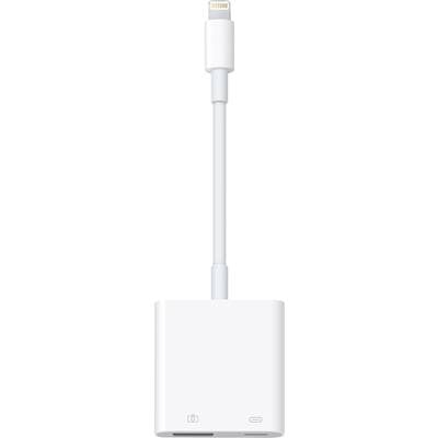 Apple iPad Adapterkabel [1x Apple Lightning-Stecker - 1x Lightning, USB 3.2 Gen 1 Buchse A (USB 3.0)]  Weiß