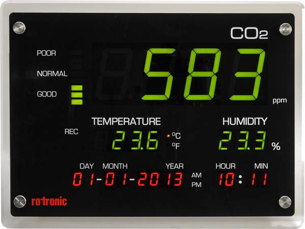 rotronic CO2-Display Kohlendioxid-Messgerät 0 - 5000 ppm