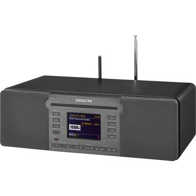 Sangean DDR-66BT (SmartLink 9) Internet Tischradio DAB+, UKW AUX, Bluetooth®, CD, Internetradio, NFC, SD, USB  DLNA-fähi
