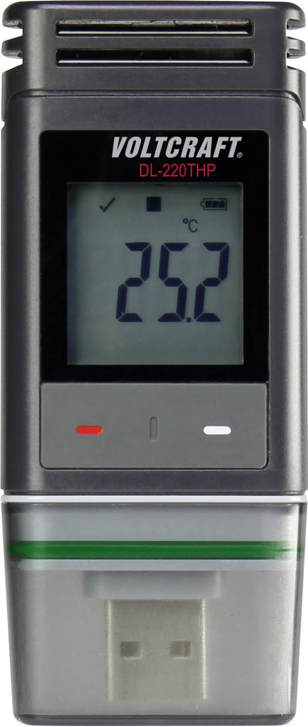 VOLTCRAFT DL-220THPISO1 DL-220THP Temperatur-Datenlogger, Luftfeuchte-Datenlogger, Luftdruck-Datenlogger kalibriert (ISO) Messgröße Temperatur, Luftfeuchtigkeit, Luftdruck -30 bis +60 °C 0 bis 100 % rF 300 - 1200 hPa PDF Funktion