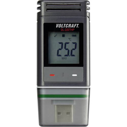 VOLTCRAFT DL-220 THP DL-220THP Temperatur-Datenlogger, Luftfeuchte-Datenlogger, Luftdruck-Datenlogger Messgröße Temperat...