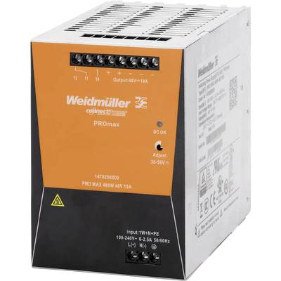 Weidmüller PRO MAX 960W 48V 20A Hutschienen-Netzteil (DIN-Rail)  48 V/DC 20 A 960 W   Inhalt 1 St.