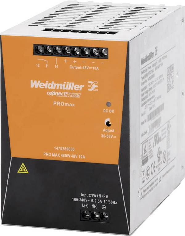 Weidmüller 1478270000 Hutschienen-Netzteil (DIN-Rail) 48 V/DC 20 A 960 W Inhalt 1 St.