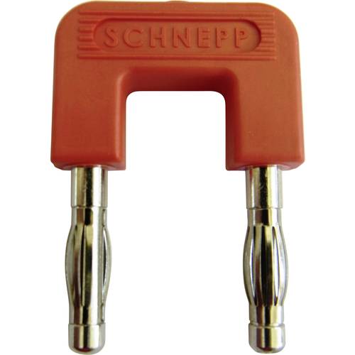 Schnepp 19/4rt Kurzschlussstecker Rot Stift-Ø: 4 mm Stiftabstand: 19 mm 1 St.