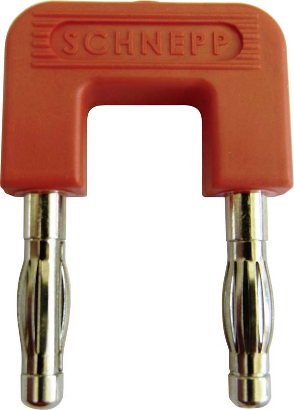 Schnepp 19/4rt Kurzschlussstecker Rot Stift-Ø: 4 mm Stiftabstand: 19 mm 1 St.