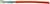 Ein rotes Kabel mit mehreren farbigen, isolierten Drähten im Inneren und einem Metallgeflecht zur Abschirmung.