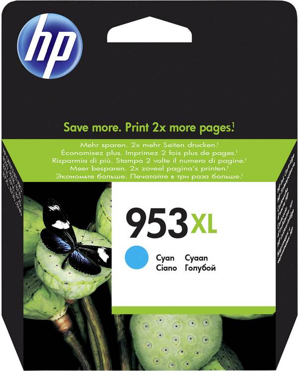 HP 953XL Druckerpatrone  Original Cyan F6U16AE Tinte