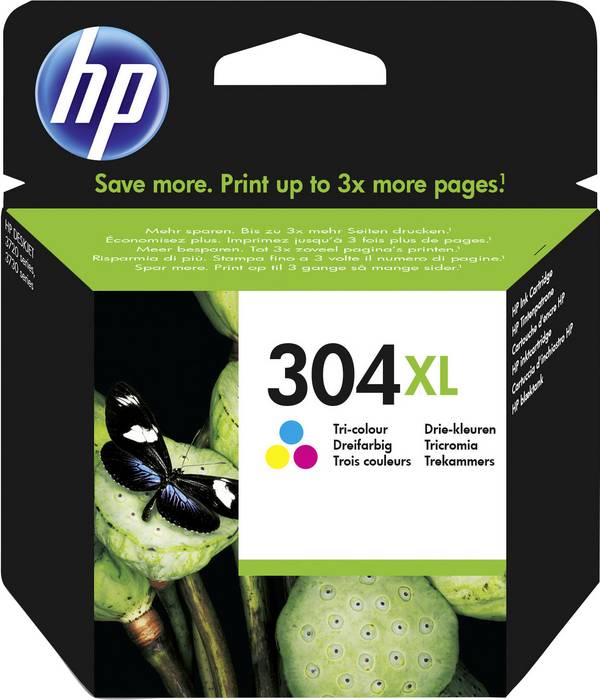 HP 304XL Druckerpatrone  Original Cyan, Magenta, Gelb N9K07AE Tinte