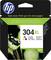 HP 304XL Druckerpatrone Verpackung. Enthält Tri-Color Tintenpatrone. Aussage: 'Bis zu dreimal mehr Seiten drucken.'