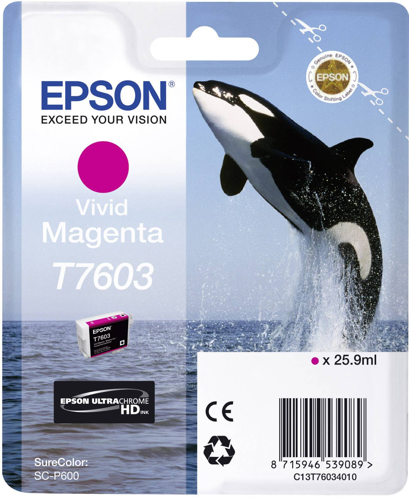 Epson T7603 - 26 ml - Vivid Magenta - Original