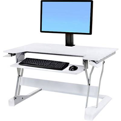 Ergotron WorkFit-T Sitz-Steh-Schreibtischaufsatz Höhen-Bereich: 38 cm (max) Weiß
