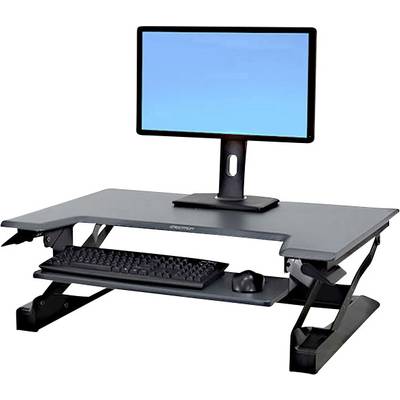 Ergotron WorkFit-T Sitz-Steh-Schreibtischaufsatz Höhen-Bereich: 38 cm (max) Schwarz