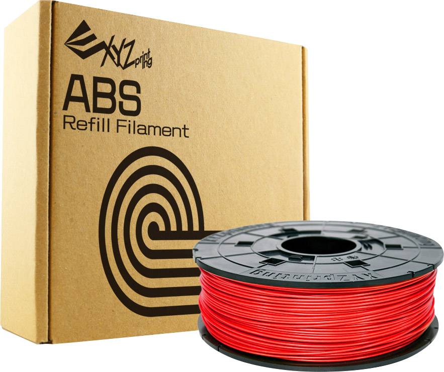 Filament XYZprinting ABS 1.75 mm Rot 600 g Refill